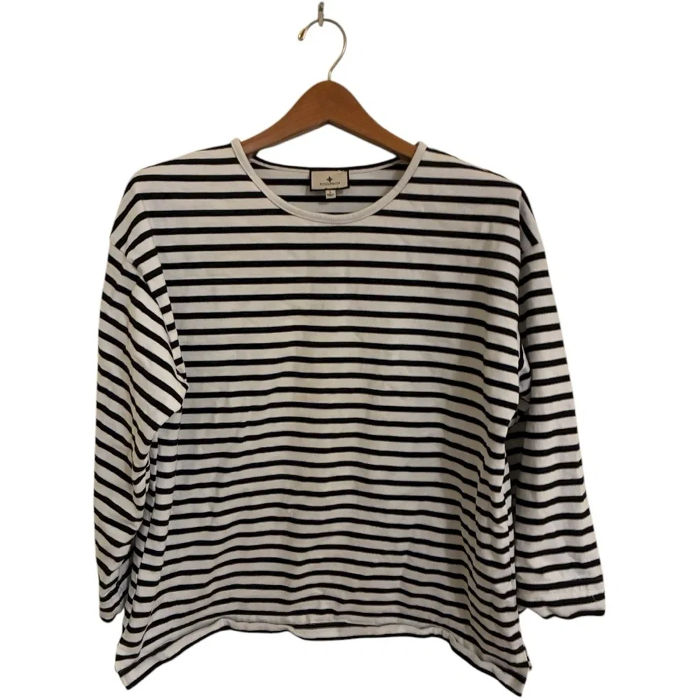 Tuckernuck Heavyweight Jersey Breton Stripe Shirt - Picture 2 of 3